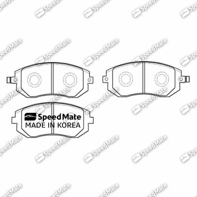 Brake Pad Set, disc brake (SM-BPJ410)