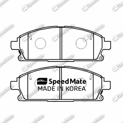 Brake Pad Set, disc brake (SM-BPJ157)