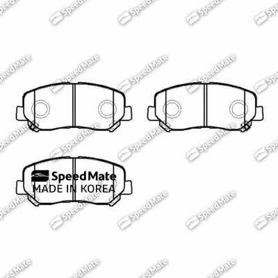 Brake Pad Set, disc brake (SM-BPJ253)