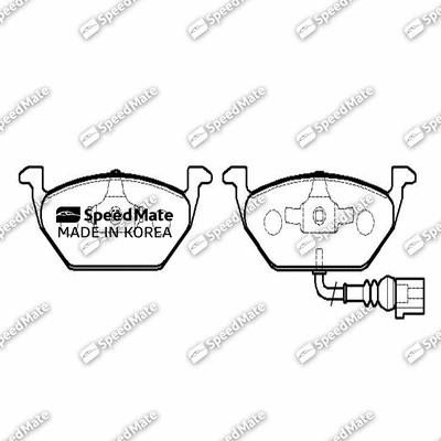 Brake Pad Set, disc brake (SM-BPE125)