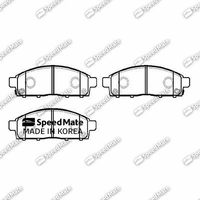 Brake Pad Set, disc brake (SM-BPJ658)
