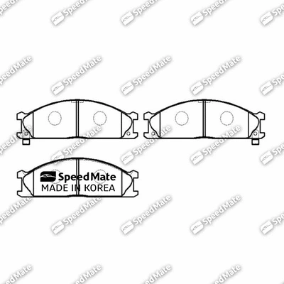 Brake Pad Set, disc brake (SM-BPE117)