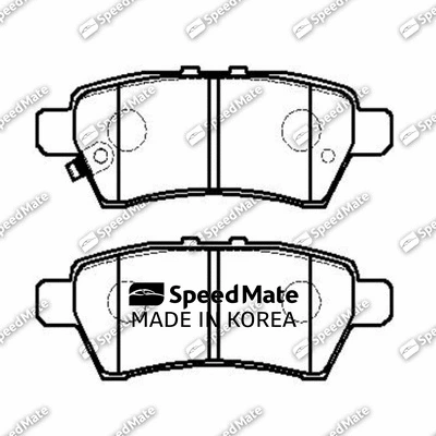 Brake Pad Set, disc brake (SM-BPJ222)