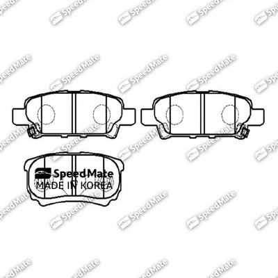 Brake Pad Set, disc brake (SM-BPJ361)