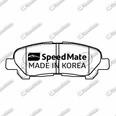 Brake Pad Set, disc brake (SM-BPJ240)