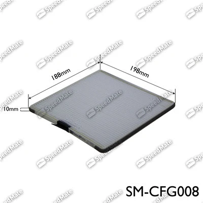 Filter, cabin air (SM-CFG008)