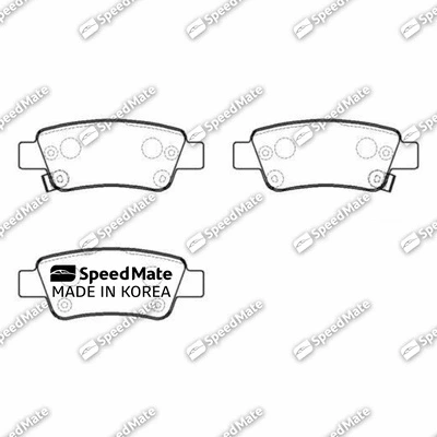 Brake Pad Set, disc brake (SM-BPJ624)