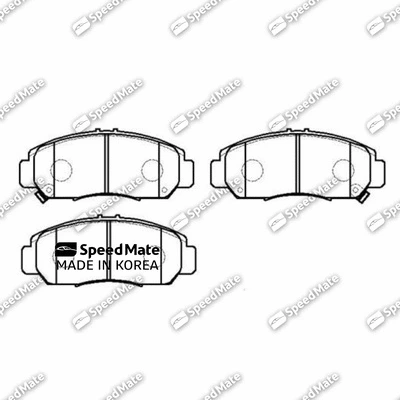 Brake Pad Set, disc brake (SM-BPJ274)