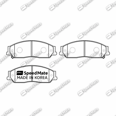 Brake Pad Set, disc brake (SM-BPJ118)