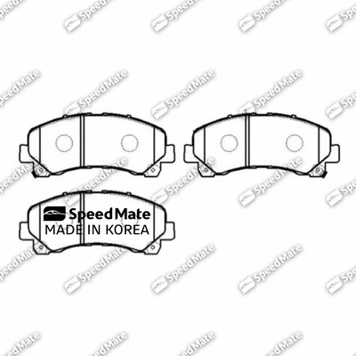 Brake Pad Set, disc brake (SM-BPJ244)