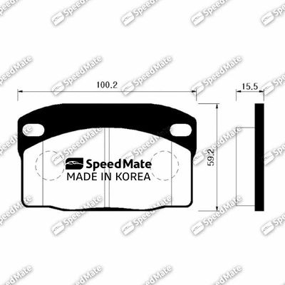 Brake Pad Set, disc brake (SM-BPG002)