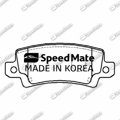 Brake Pad Set, disc brake (SM-BPJ442)