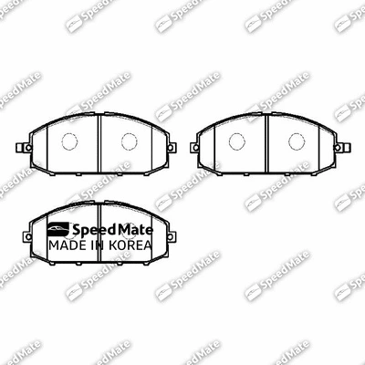 Brake Pad Set, disc brake (SM-BPJ510)