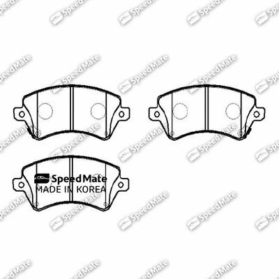 Brake Pad Set, disc brake (SM-BPJ193)