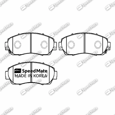 Brake Pad Set, disc brake (SM-BPJ200)