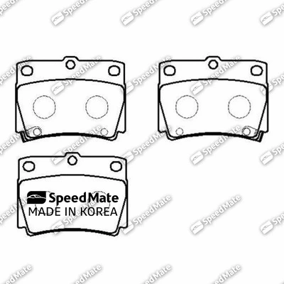 Brake Pad Set, disc brake (SM-BPJ364)