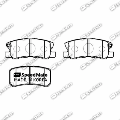Brake Pad Set, disc brake (SM-BPJ020)