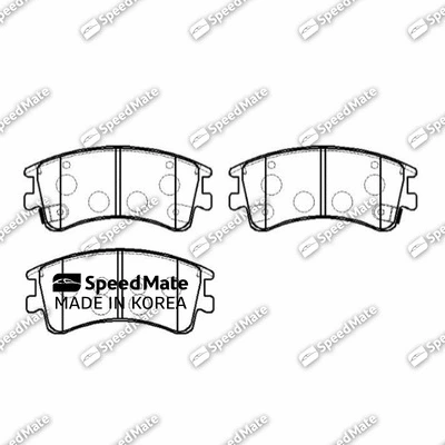 Brake Pad Set, disc brake (SM-BPJ190)