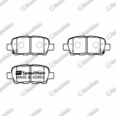 Brake Pad Set, disc brake (SM-BPJ051)