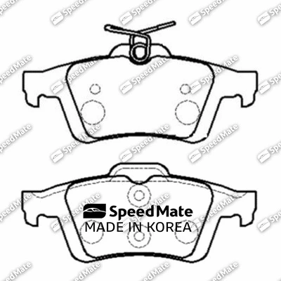 Brake Pad Set, disc brake (SM-BPJ310)