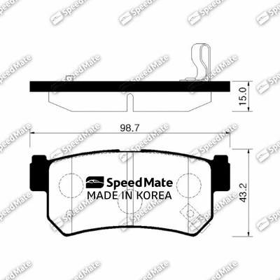 Brake Pad Set, disc brake (SM-BPY008)