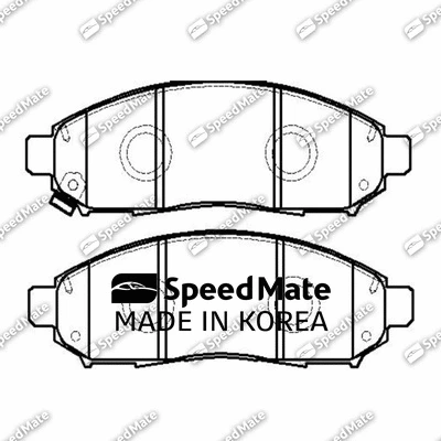 Brake Pad Set, disc brake (SM-BPJ203)