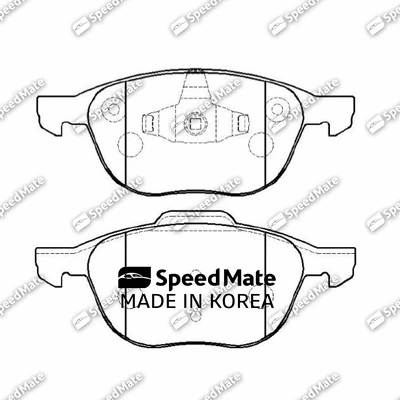 Brake Pad Set, disc brake (SM-BPU128)