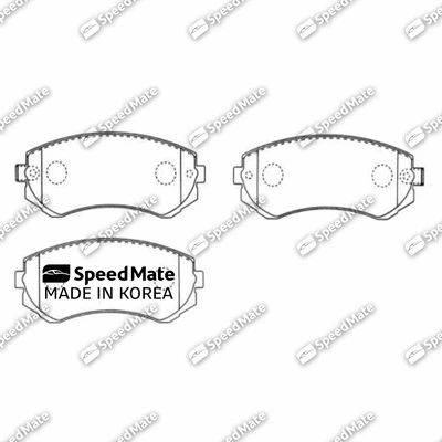 Brake Pad Set, disc brake (SM-BPJ372)