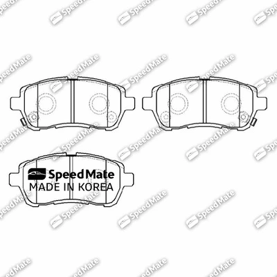 Brake Pad Set, disc brake (SM-BPJ735)