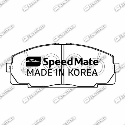 Brake Pad Set, disc brake (SM-BPJ533)