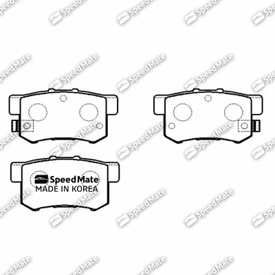 Brake Pad Set, disc brake (SM-BPJ141)