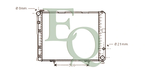 Radiator, engine cooling (RM0146)