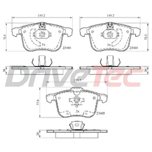 Brake Pad Set, disc brake (DPAD1783)