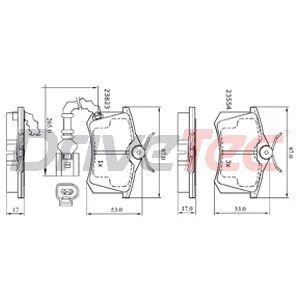 Brake Pad Set, disc brake (DPAD1815)
