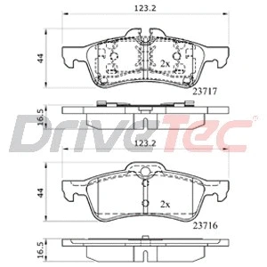 Brake Pad Set, disc brake (DPAD1912)
