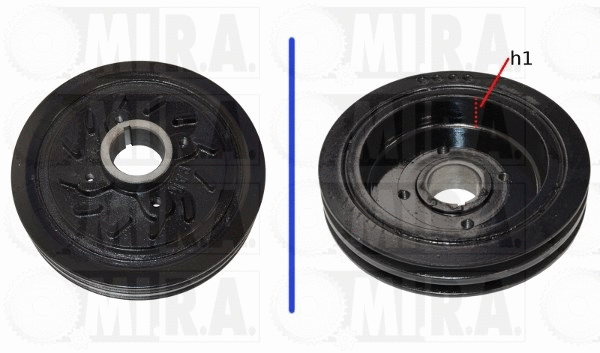 Belt Pulley, crankshaft (17/3010)