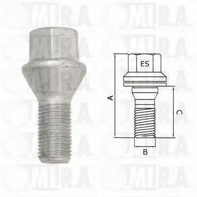 Wheel Bolt (29/1677)