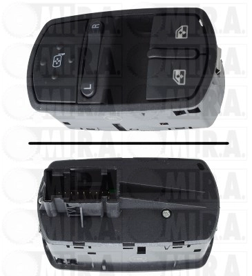 Switch, exterior rearview mirror adjustment (53/4299)