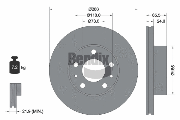 Brake Disc (BDS1597)