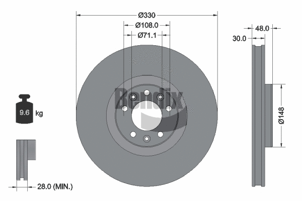 Brake Disc (BDS1439)