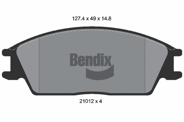 Brake Pad Set, disc brake (BPD1539)