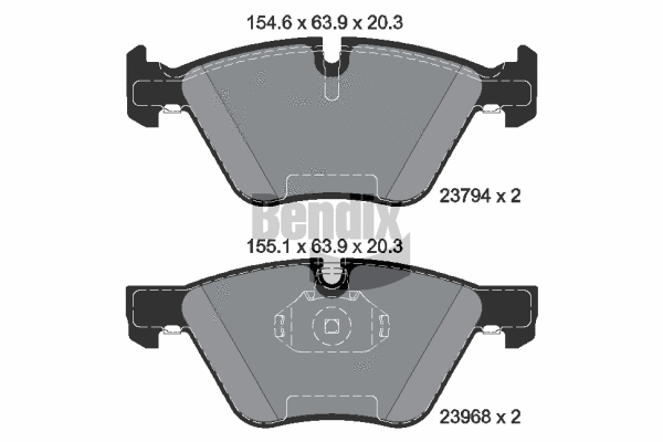 Brake Pad Set, disc brake (BPD1204)