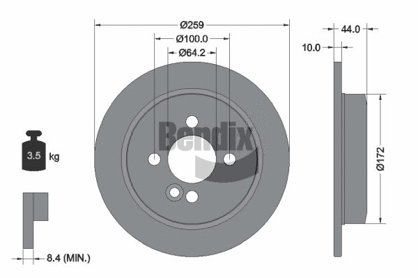 Brake Disc (BDS1077)