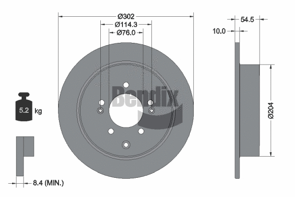 Brake Disc (BDS1568)