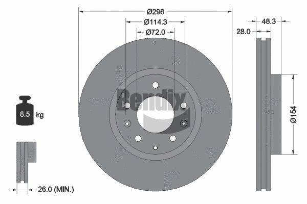 Brake Disc (BDS1737)