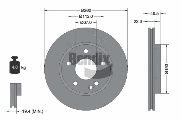 Brake Disc (BDS1183)