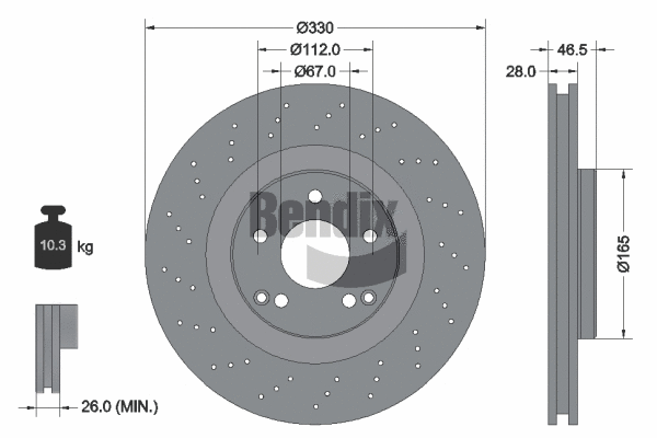 Brake Disc (BDS1446HC)