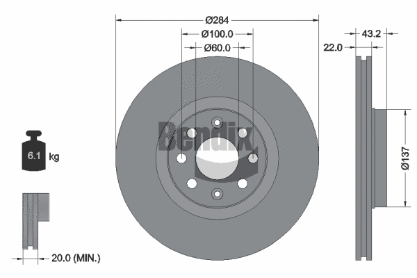Brake Disc (BDS1132)