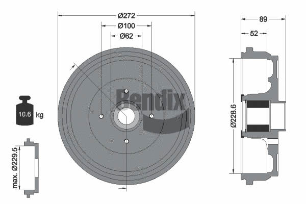 Brake Drum (BDM1115)