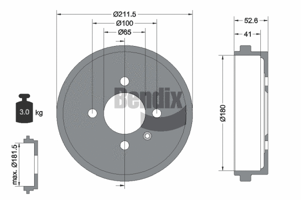 Brake Drum (BDM1052)